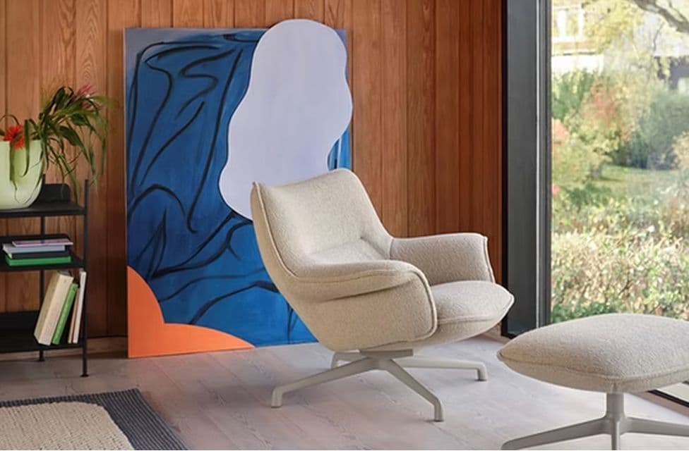 Designer chair in a room